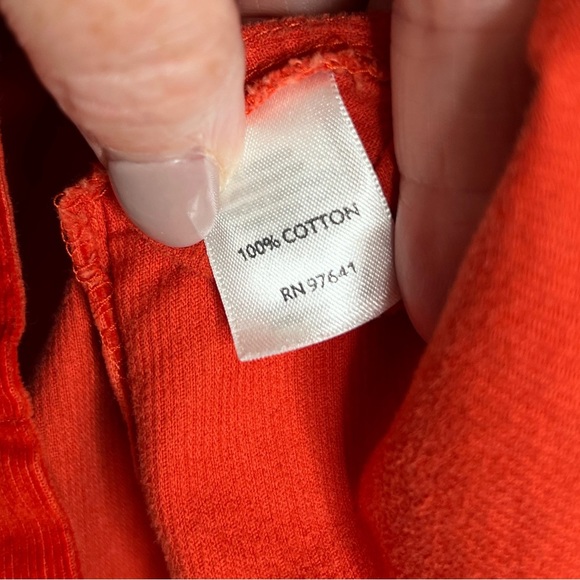 J. Jill 100% Cotton Pumpkin Orange Micro Corduroy Button Front XS - Picture 7 of 8